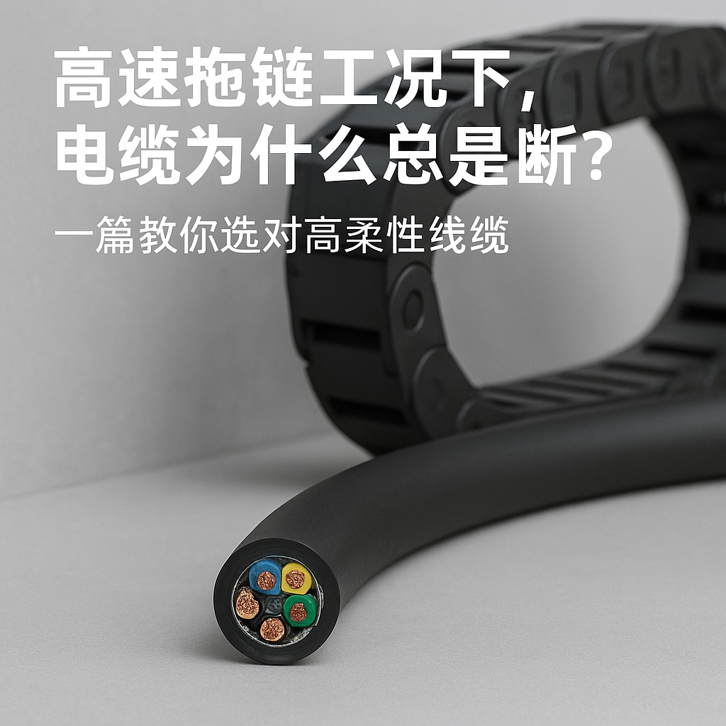 高速拖链工况下，电缆为什么总是断？一篇教你选对高柔性线缆
