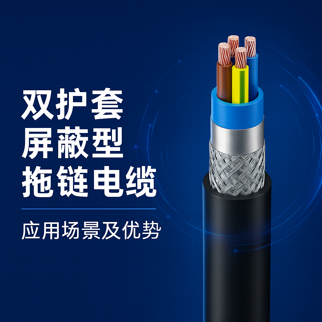 双护套屏蔽型拖链电缆应用场景及优势